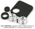 Sloting Plus, Alu-Felge Ø15.9 x 8.5mm, UFO-Universal, 2 Stk.